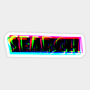 Techno Search Sticker